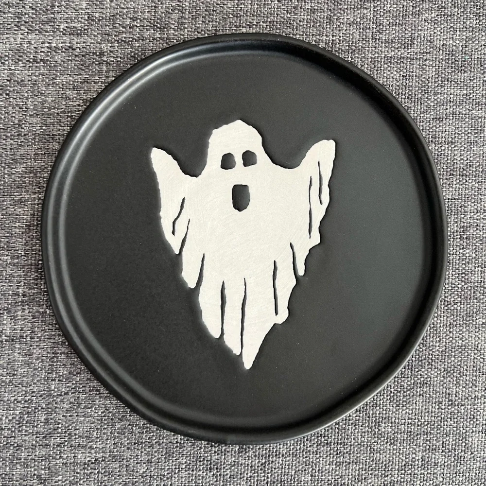 Target Threshold Halloween 2023 Small Plates Set of 4 Skull Cat Ghost Pumpkin